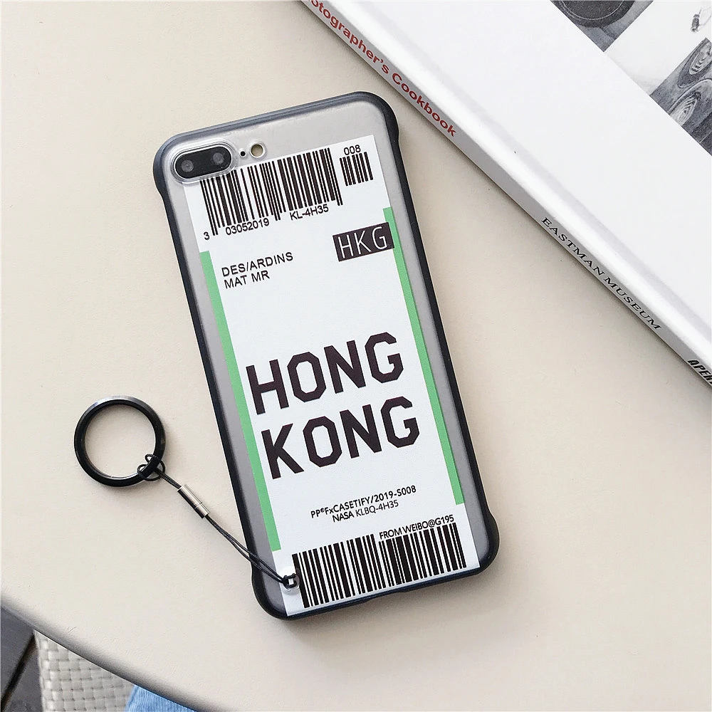 Ins US City Label Bar code Phone Case For iPhone 11 Pro Xs MAX XR X 6 s 7 8 plus Simple letter new York Clear silicon Cover Capa