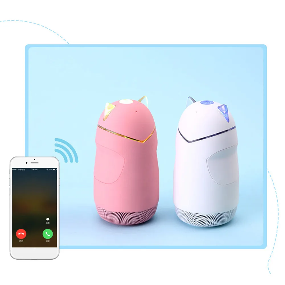 Мультяшный инновационный беспроводной динамик с громкой связью s Cat bluetooth-колонка в подарок с светодиодный сабвуфером