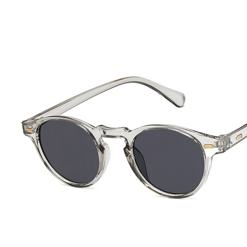 NICHOLAS Роскошные брендовые Овальные Солнцезащитные очки с заклепками для мужчин и женщин винтажные маленькие Солнцезащитные очки Дизайнерские трендовые прозрачные солнцезащитные очки для мужчин s UV400 - Цвет линз: 4