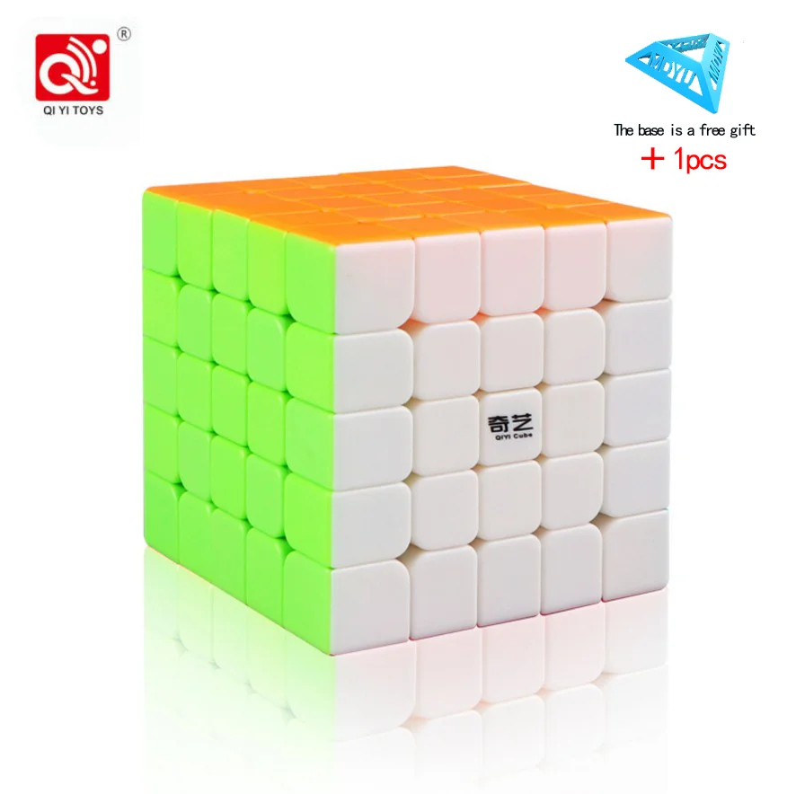 QiYi QiZheng S 5x5x5 волшебный куб скоростная головоломка Профессиональный Neo Magico Cubo черный без наклейки Развивающие игрушки для детей 6 лет - Цвет: 2