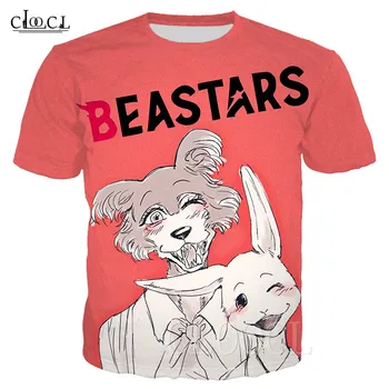 

2019 New BEASTARS Anime T Shirt Hoodie Pullovers BEASTARS Rabbit Wolf 3D Print Mens Women Harajuku Sweatshirts Tshirt Sport Vest