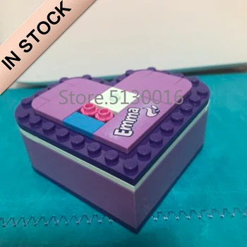 

In stock 11190 Emma's Heart Box 85cs Building Blocks Compatible with 41355 Bricks Girl friends