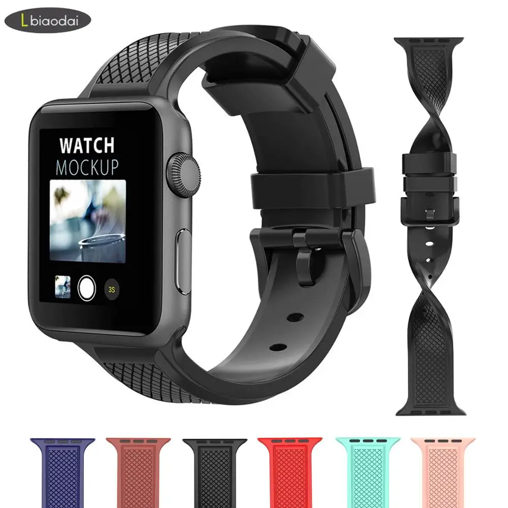Хохлатый ремешок для apple watch band 4 3 iwatch band 42 мм 38 мм/44 мм 38 мм Diamond pulseira correa apple watch 4 аксессуары для часов