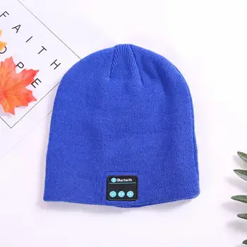 

Fashion Winter Cap Mobile Phone Phonecall Music Play Stereo Multicolor Bluetooth 5.0 Earsets Lightbeaniehat Warm Hat