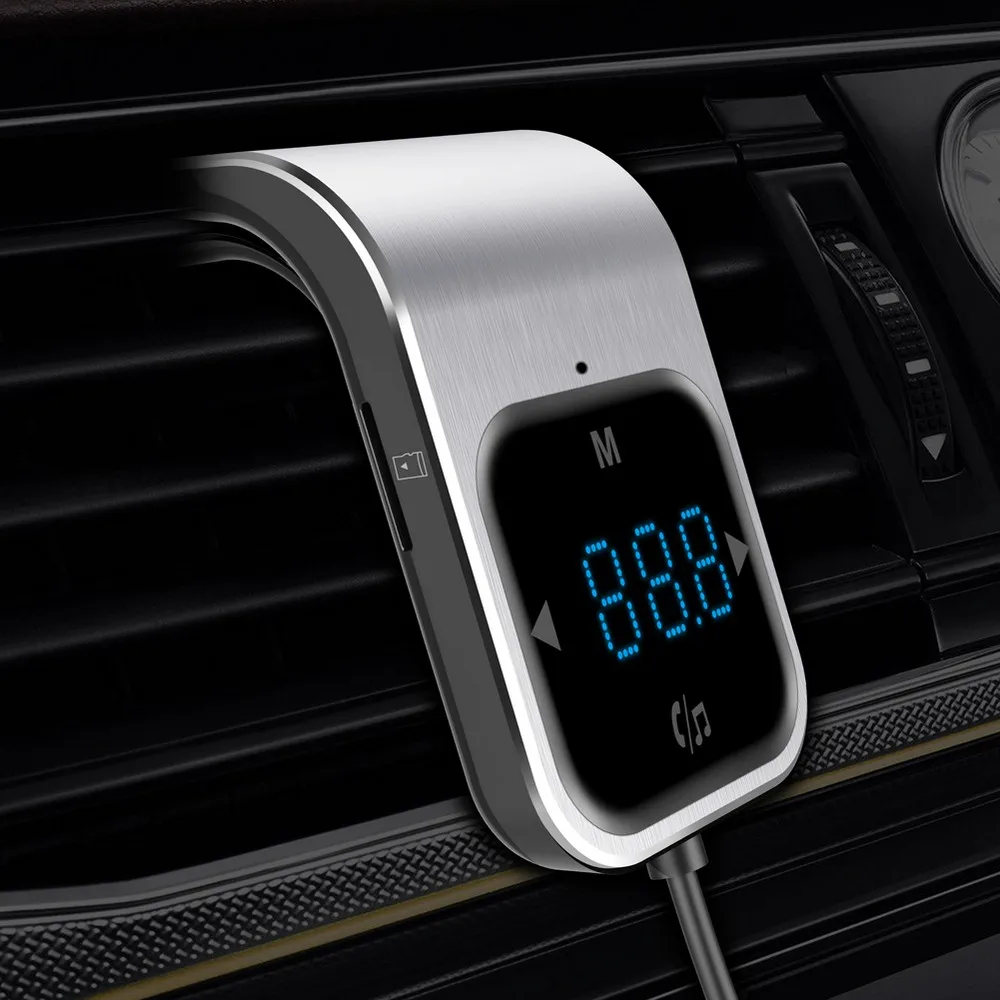 Fm-передатчик беспроводной Bluetooth Автомобильный MP3-плеер Радио адаптер двойной USB выход быстрое зарядное устройство Hands-free Bluetooth комплект 9