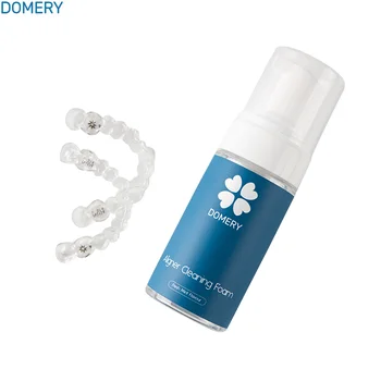

2020 New DOMERY Mint 75ml Freshen Retainers Aligner Cleaning Foam For Aligners Invisalign brace