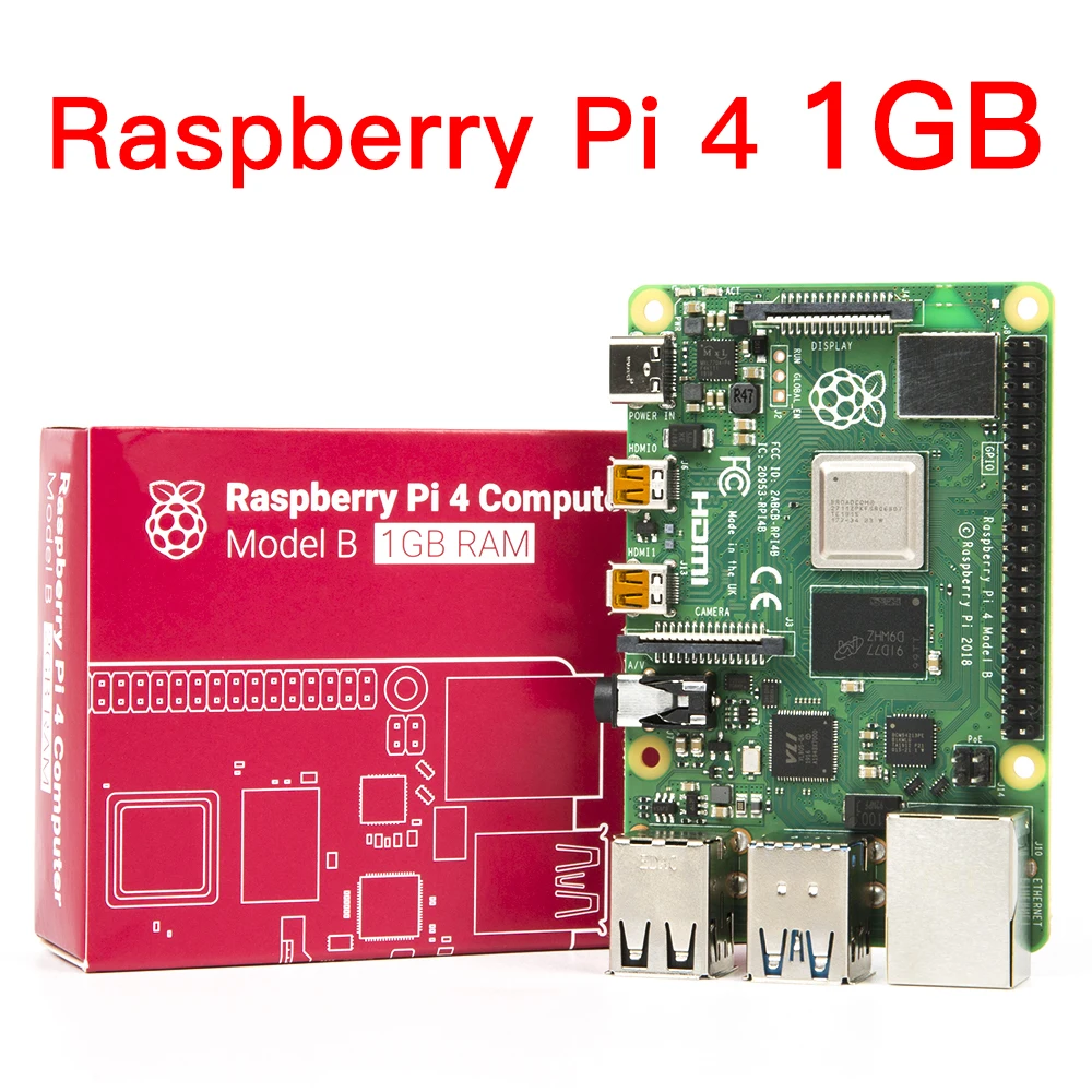 Raspberry Pi 4 Модель B с 1 ГБ/2 ГБ/4 ГБ ОЗУ BCM2711 четырехъядерный процессор Cortex-A72 ARM v8 1,5 ГГц Поддержка 2,4/5,0 ГГц wifi Bluetooth 5,0 - Комплект: Комплект 5
