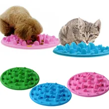 ПЭТ щенок кормушка для кошек и собак чаша дозатор корма анти-дроссель миски для домашних животных