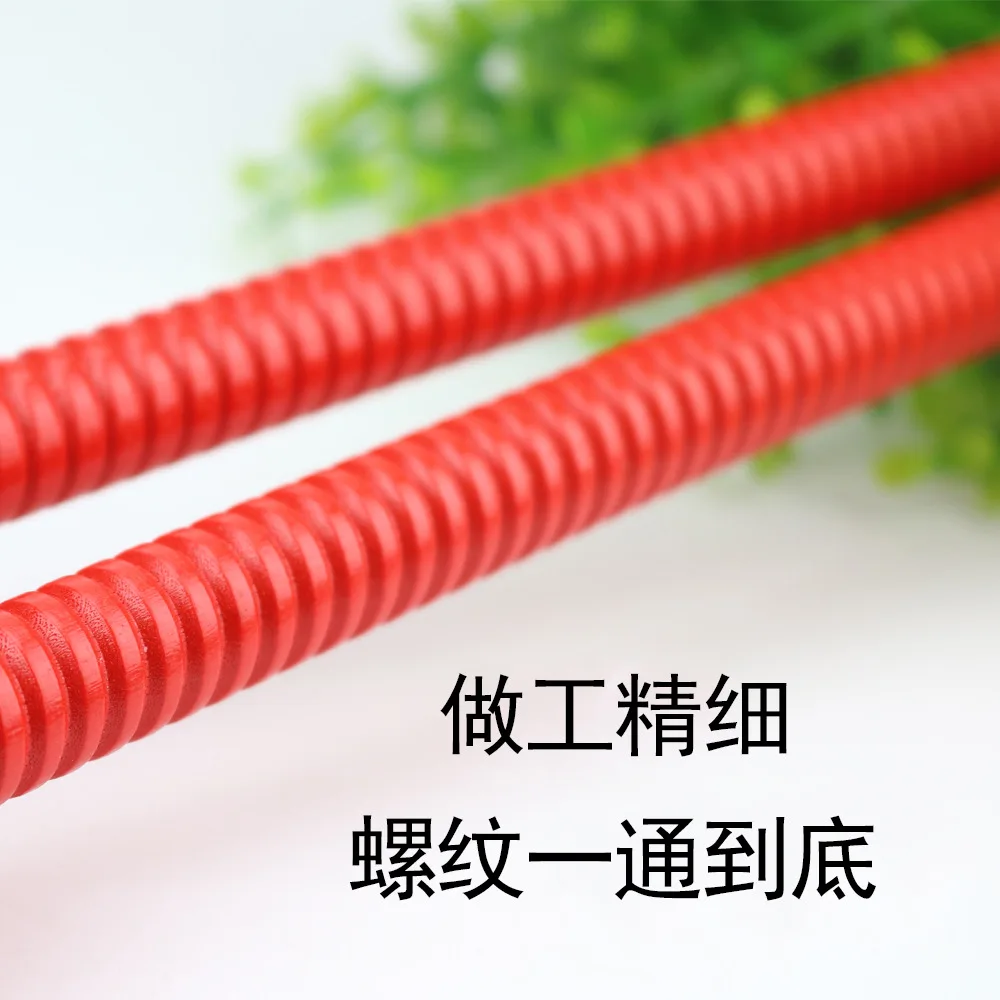 Red Stick Wood Rhythm Spiral Striking Stick Claves Orff Music Teaching Aids CHILDREN'S Percussion Instrument