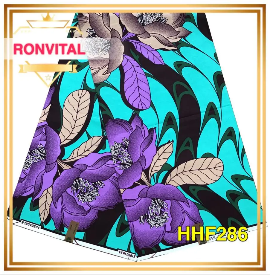Женское платье DIY африканская печатная ткань ronvital восковая ткань высокого качества хлопок Материал DIY ткани 6 ярдов/партия