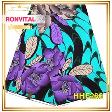 Женское платье DIY африканская печатная ткань ronvital восковая ткань высокого качества хлопок Материал DIY ткани 6 ярдов/партия
