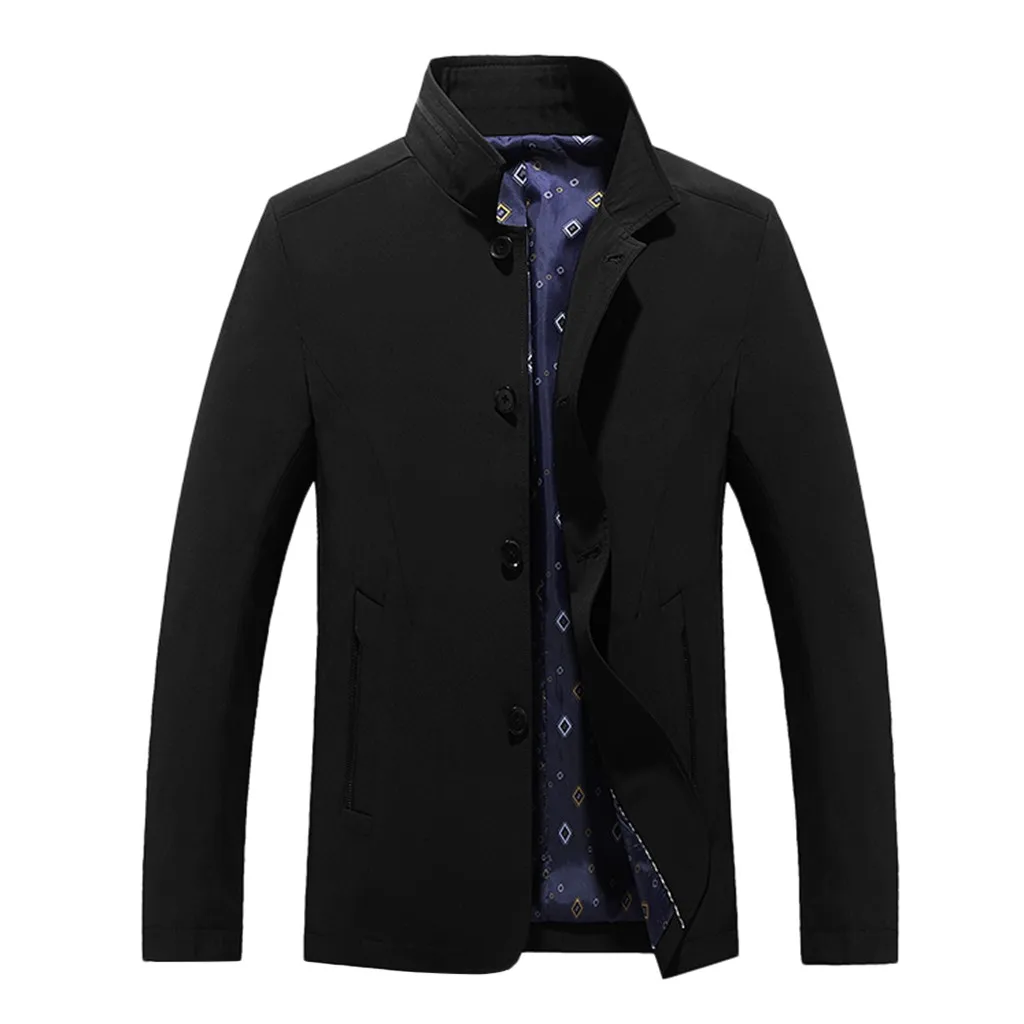 

Brand Clothing Jacket Men Bomber Jacket Autumn Feitong Winter Warm Outwear Slim Mens Coats Casual Solid Jackets 2019 NEW Clothes