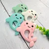 1pcs Silicone Teether Cartoon Animal BPA Free Rodent Teeth Necklace Food Grade Baby Chew Toy 6