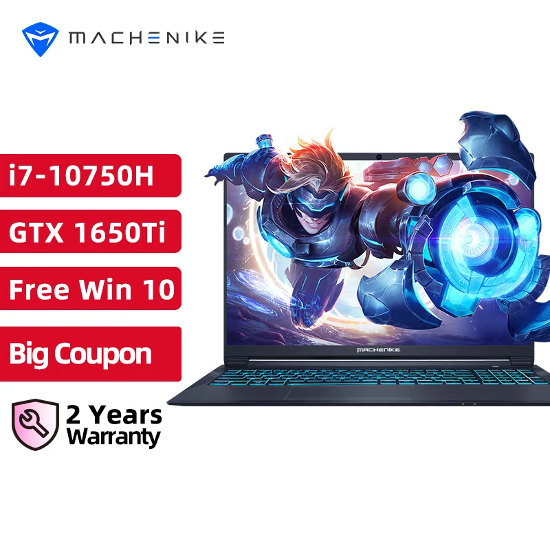 Игровой ноутбук Machenike T58-VB i7 10750H GTX 1650Ti 8 ГБ ОЗУ 512 Гб SSD 15 6 дюйма | Компьютеры и офис