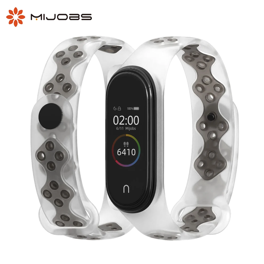 Mijobs Mi Band 4 спортивный ремешок для Xiaomi 3 смарт-браслет Miband наручные браслеты