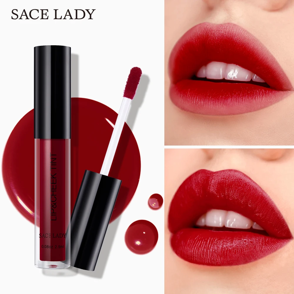 SACE LADY 4 цвета Водонепроницаемый Многофункциональный блеск для губ Оттенок щеки