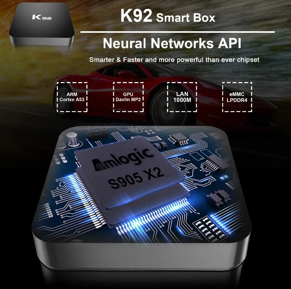 BEESCLOVER K92 Android 9,0 ТВ приставка Amlogic S905 X2 2,4G/5G двойной WiFi USB3.0 BT4.2 поддерживает 4K медиаплеер ТВ приставка r60