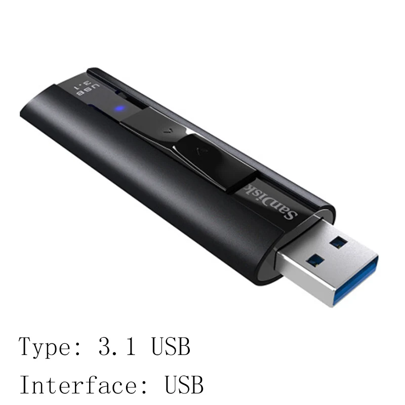 Флеш-накопитель USB sandisk 256, 128 ГБ, высокая скорость, Макс., 420 м, флешка, 128 ГБ, 256 ГБ, флеш-накопитель, 3,1 USB флешка, диск на ключ, память для телефона - Цвет: CZ880