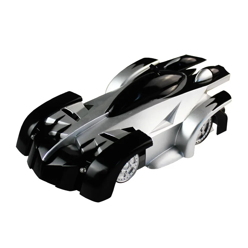 1 шт. RC автомобиль дистанционного Управление 360 градусов вращающийся трюк игрушки Антигравитационные машина стены RC автомобиль восхождение RC автомобиль с светодиодный свет - Цвет: black