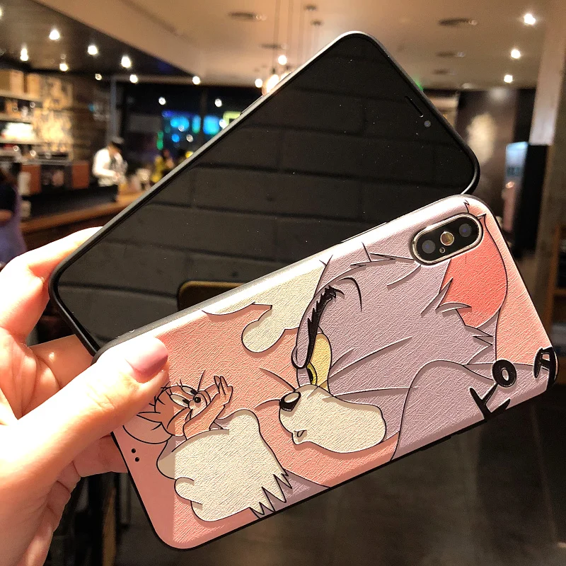 

3D Relief Cat Mouse Fundas TPU Soft For Xiaomi Mi A1 A2 5X 6X 8 Lite 9 Explorer A2 Lite 9 SE Pocophone F1 For Xiaomi 9T Pro Case