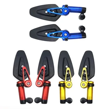 

Motorcycle rearview mirror refitting accessories all-aluminum handle mirror rearview