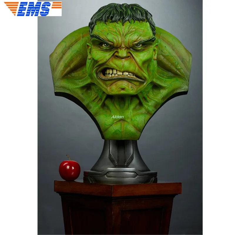 

26" SS 400303 Statue Superhero Bust Hulk 1/1 Head Portrait The Avengers PF Resin Action Collectible Model Toy BOX 66CM Z2356