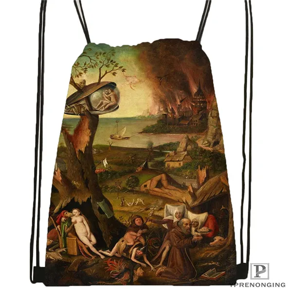 Drawstring Backpack Индивидуальная Соблазнительная походная сумка на шнурке для мужчин и женщин, милый рюкзак для детей(черная спинка) 31x40 см#180531-01-16 - Цвет: Drawstring Backpack