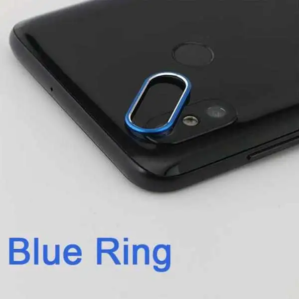 Закаленное стекло на Xiaomi Mi CC9 CC9E 9T Pro A3 A2 Стекло протектор телефона металлический бампер Защита для объектива камеры кольцо чехол - Цвет: Only Blue Ring