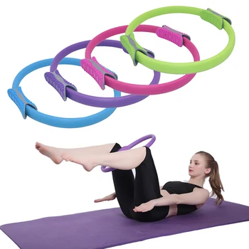 

Pilates Ring Magic Circle Yoga Circle Dual Grip Sporting Good Yoga Ring Exercise Fitness Body Massage Loop Lose Weight Equipment