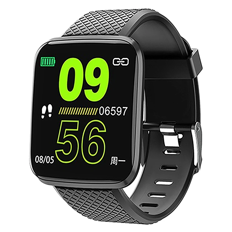 

116 Plus2 UI Update Smart Watch Band HR Blood Pressure Monitor Multi Sport Modes Reminder Fitness Smart Watch Sports Fitness