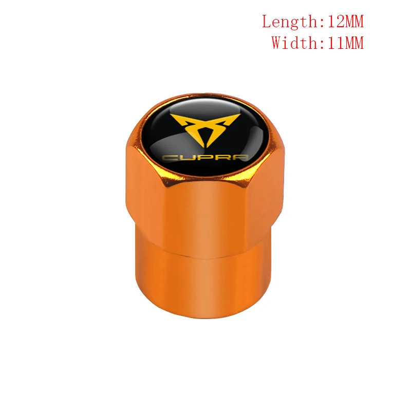 Для Seat Leon Cupra Ibiza Altea Racing Alhambra автомобильный Стайлинг 4 шт. эмблема CUPRA автомобильные колпачки клапана для шин украшения аксессуары