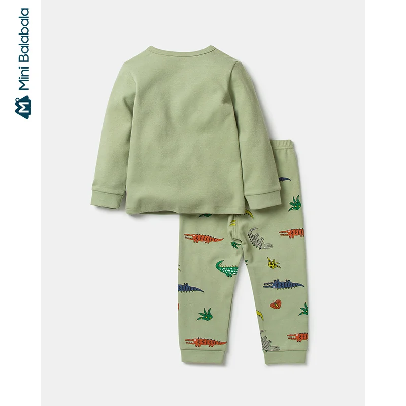 Kopen Minibalabala Kinderen home service jongen kleding set 2019 winter nieuwe kinderkleding jongens baby warm pyjama