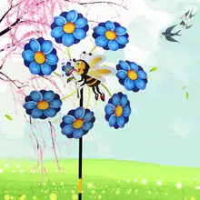 Ветер Спиннер красочный небо колесо мельница пластик мультфильм милые дети игрушки Забавный сад игры на открытом воздухе украшения дома