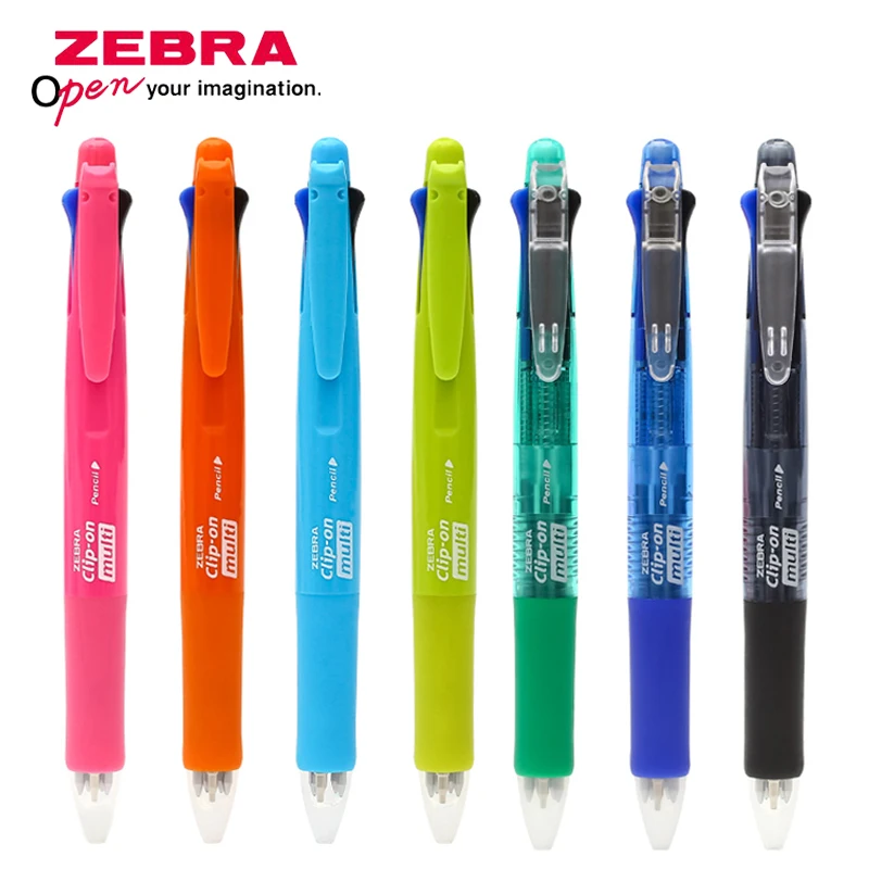 

1pcs ZEBRA B4SA1 four-color ballpoint pen 0.7mm+mechanical pencil 0.5mm combination student multi-function ballpoint pen