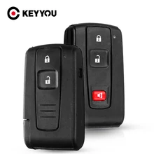 KEYYOU 2/3 botones inteligente carcasa de llave a distancia de coche para Toyota Prius 2004, 2005, 2006, 2007, 2008, 2009 Corolla Camry clave