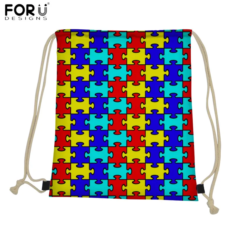 FORUDESIGNS/водонепроницаемый рюкзак с завязками для женщин; школьный рюкзак для женщин; многоразовые сумки на шнурках; Bolsa Mujer - Цвет: HMF372Z3