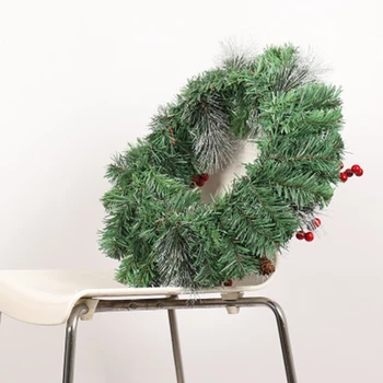 

Decor Hanging Wreath Fake Wall Room Artificial Christmas Garland Holly
