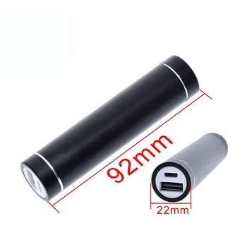 

Metal Power Bank DIY Kit Storage Case Box Free welding Suit 1X 18650 Battery 5V 1A USB External Charger smart phone
