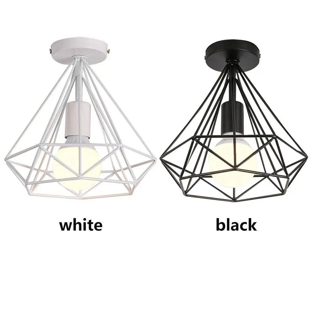 Modern Iron Ceiling Lights lamp shade E27 Scandinavian Chandelier Bedroom Dinning home decor Parlor Hanging lignts Retro | Лампы и