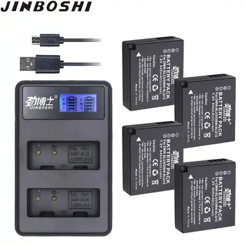 

4pcs DMW-BLG10 DMWBLG10 BLG10 DMW-BLE9 BPDC15 Camera Battery+LCD Dual Charger for Panasonic LUMIX GF5 GF6 GX7 LX100 GX80 GX85