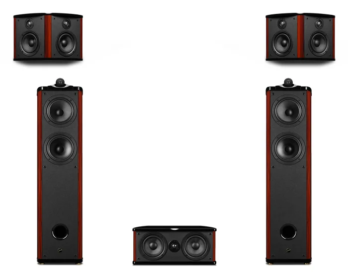 Diva8.3HT/Diva 6.1HT/Diva6.3HT Home Theater 5.0 Channel Sterero Sound System Front Diva 6.3F Center Diva 6.3C Rear Diva 6.3R - Цвет: Diva6.3HT