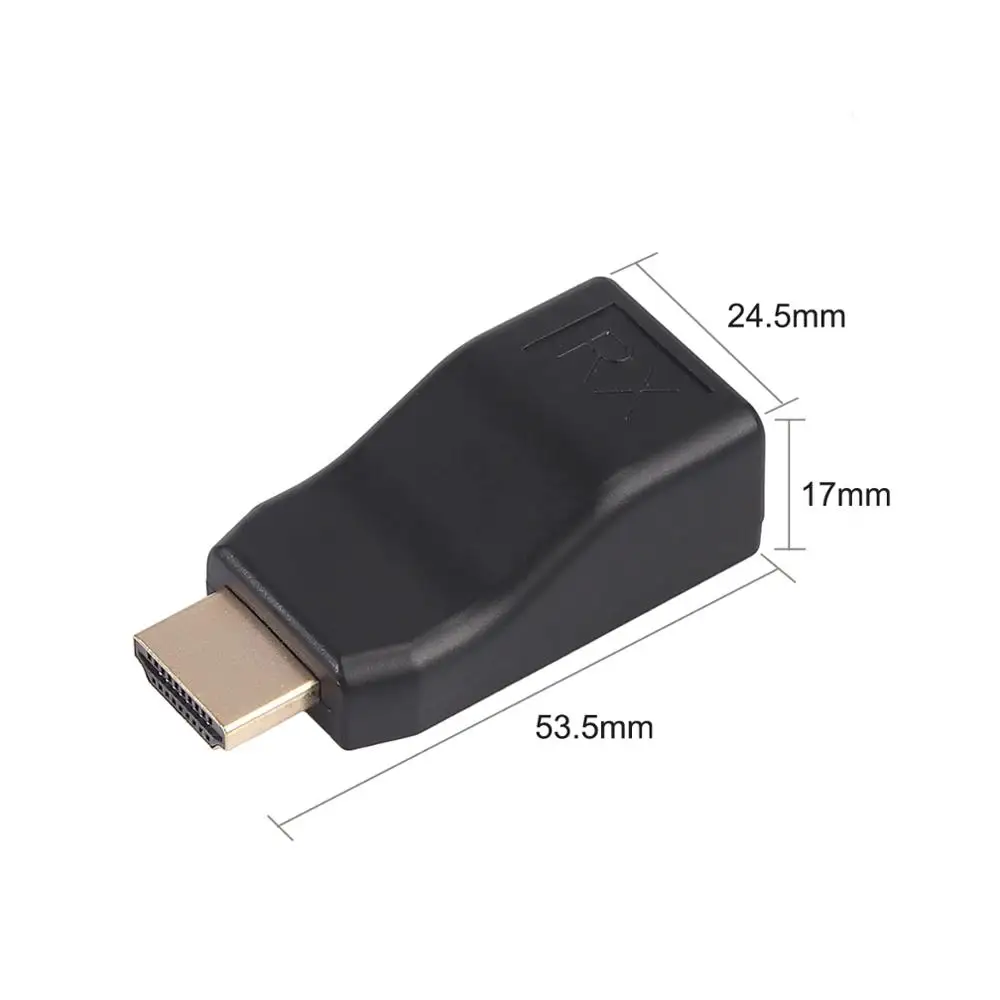 Neoteck 2 шт HDMI удлинитель сигнала для RJ45 по Cat 5e/6 сетевой Ethernet адаптер 1080P 4K(только кабель CAT6 может передавать 4K 10 м