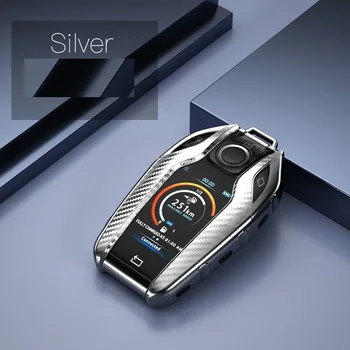 

TPU Carbon fiber grain Car LED Display Key Cover Key Case for BMW 5 7 series G11 G12 G30 G31 G32 i8 I12 I15 G01 X3 G02 X4 G05 X5