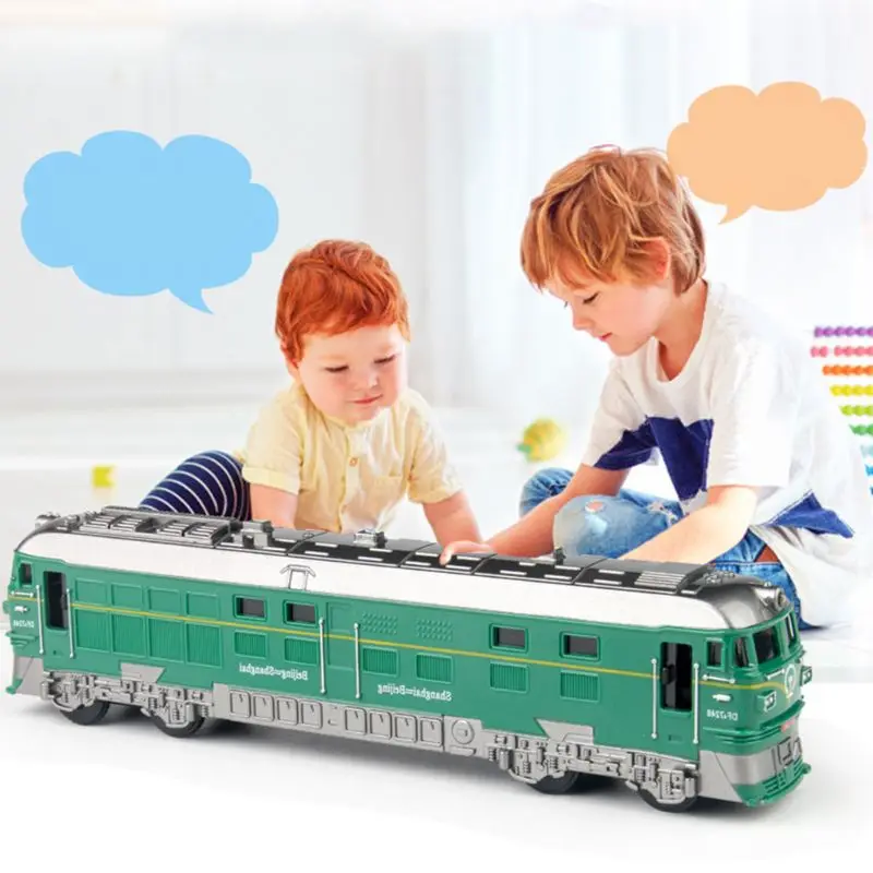 1: 87 Модель поезда из искусственного сплава локомотив игрушка звуковые огни