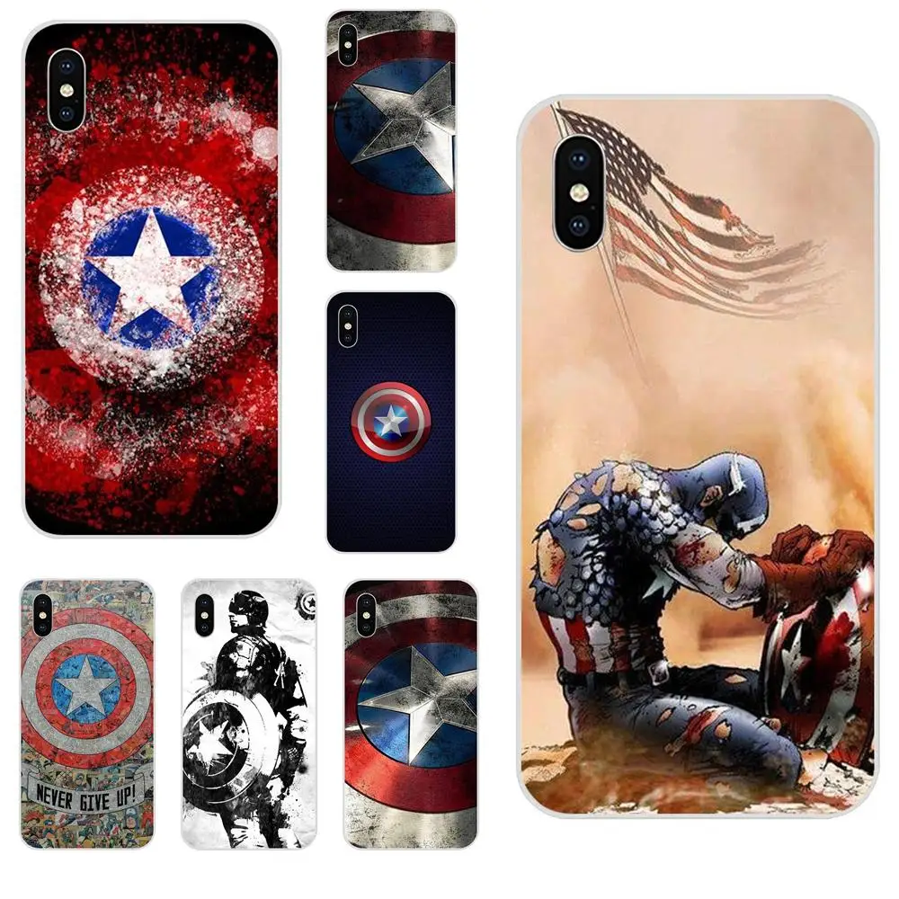 Супер герой Капитан Америка щит с героями комиксов Марвел для Galaxy Grand A3 A5 A7 A8 A9 A9S On5