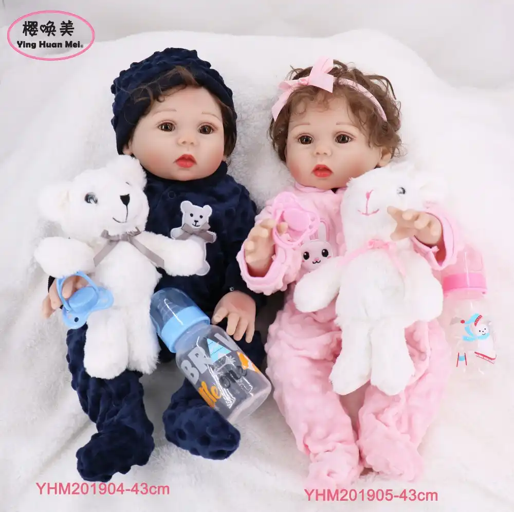 Bonecas Reborn Bebes De Silicone De 43cm 17 Corpo Inteiro Gemeos Banho Brinquedo Real Recem Nascido Princesa Bebe Bonecas Boneca Reborn Bonecas Aliexpress