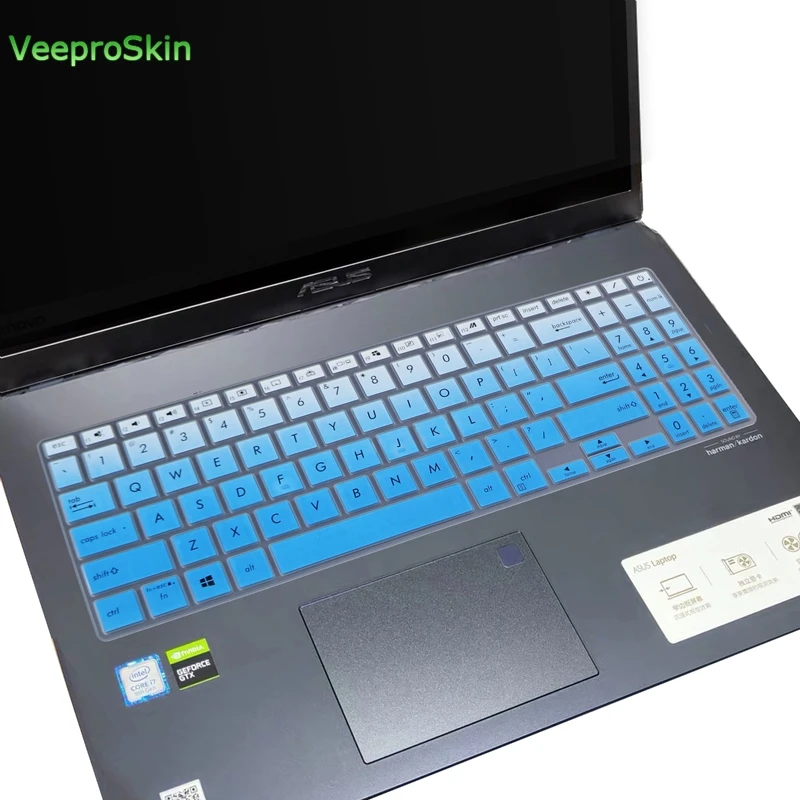 Защитный чехол для клавиатуры ноутбука ASUS VivoBook S15 S531 S531FL S531F S 531 F FL S532 VX60 S532FL S532F - Цвет: fadeblue