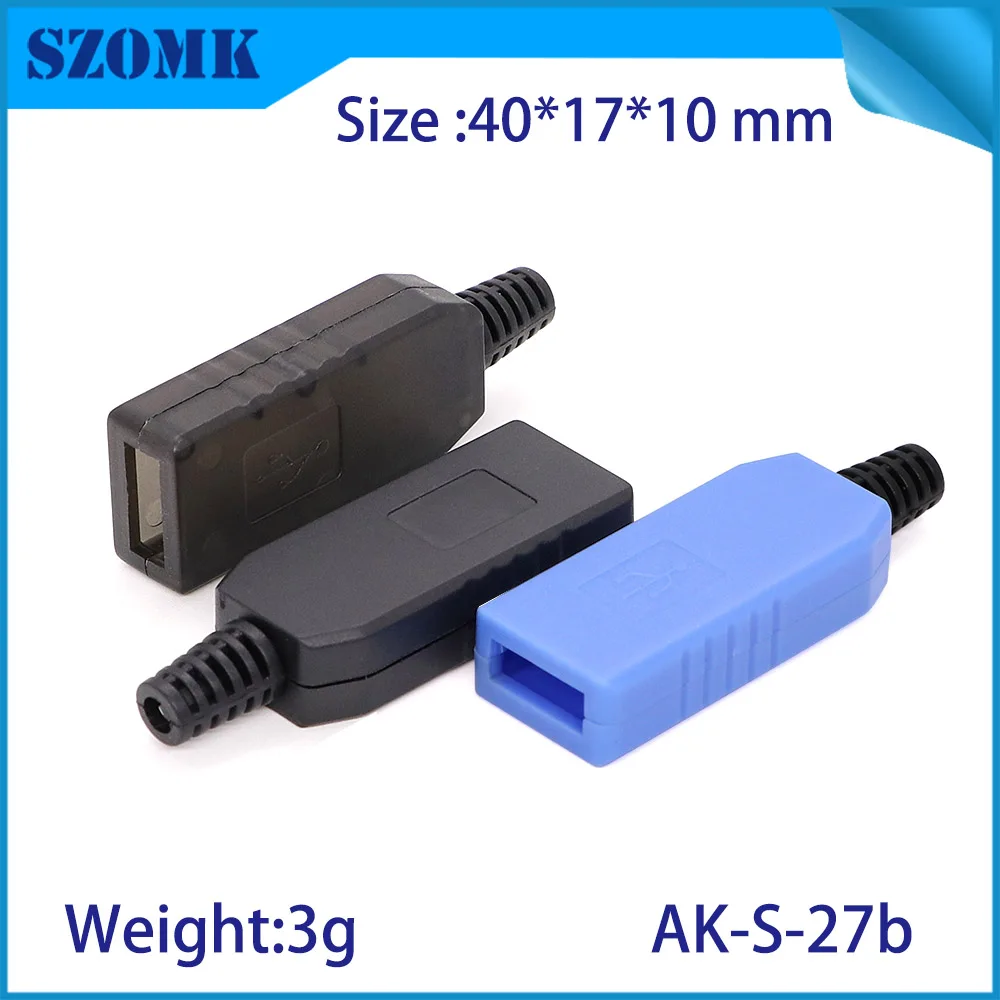 usb stick plastic pcb enclosure usb flash drive instrument housing case szomk clear junction box (12)