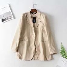 ^^Best Offers Temperament solid color women's jacket 2019 autumn new loose ladies blazer Elegant one button work jacket female Office suit ^^Best Offers Temperament solid color women's jacket 2019 autumn new loose ladies blazer Elegant one button work jacket female Office suit