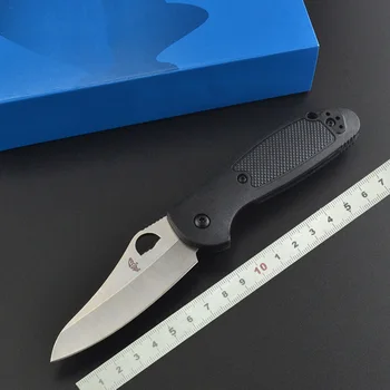 

Free shipping BM 555-1 mini AXIS folding knife 440C sharp blade handle rescue camping knife outdoor EDC tool